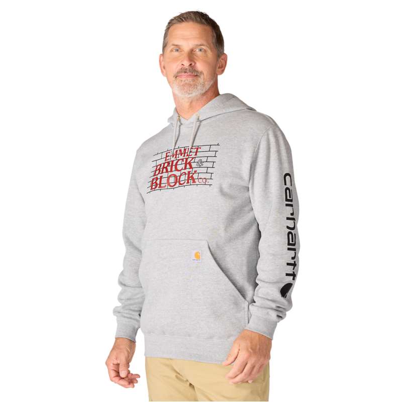 Carhartt  Heather Gray/Black Iconic K288 Logo Sweatshirt