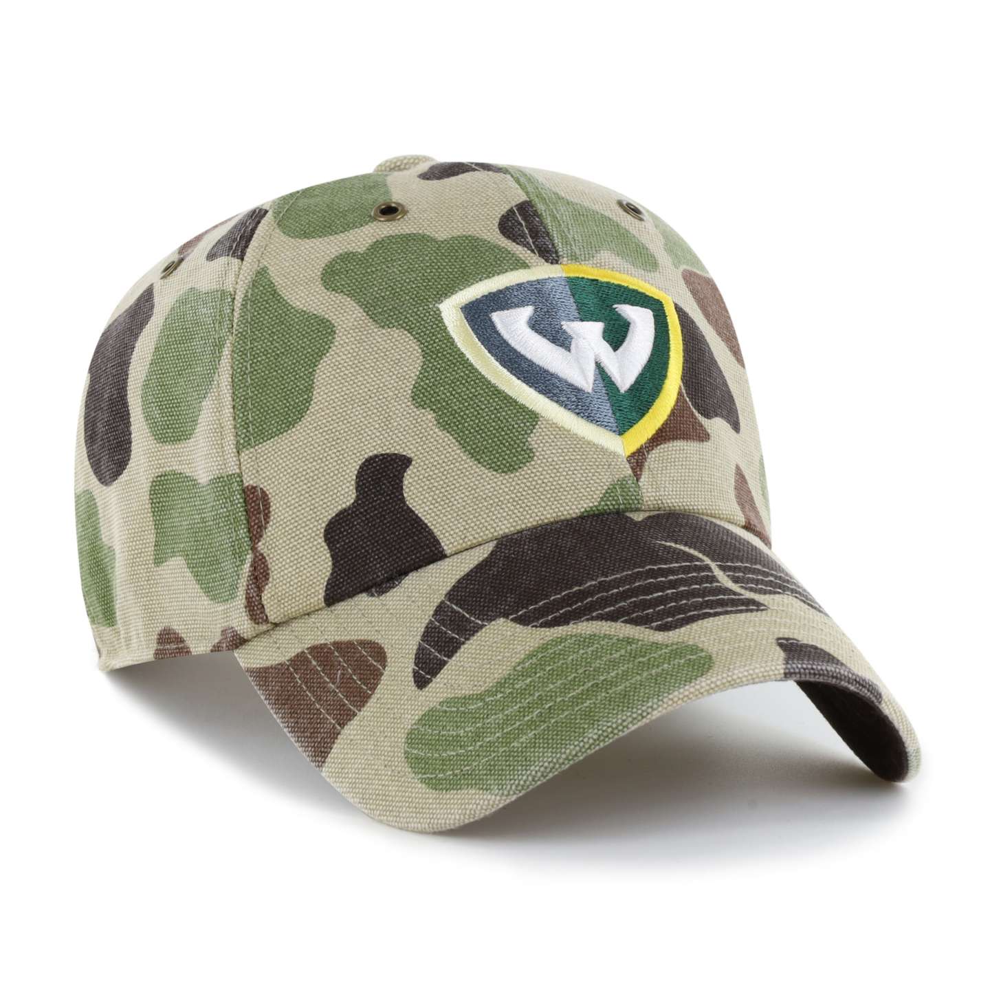Мужская бейсболка '47 Wayne State Warriors Camo Clean Up для Carhartt, цвет: Камуфляжный — фото 4