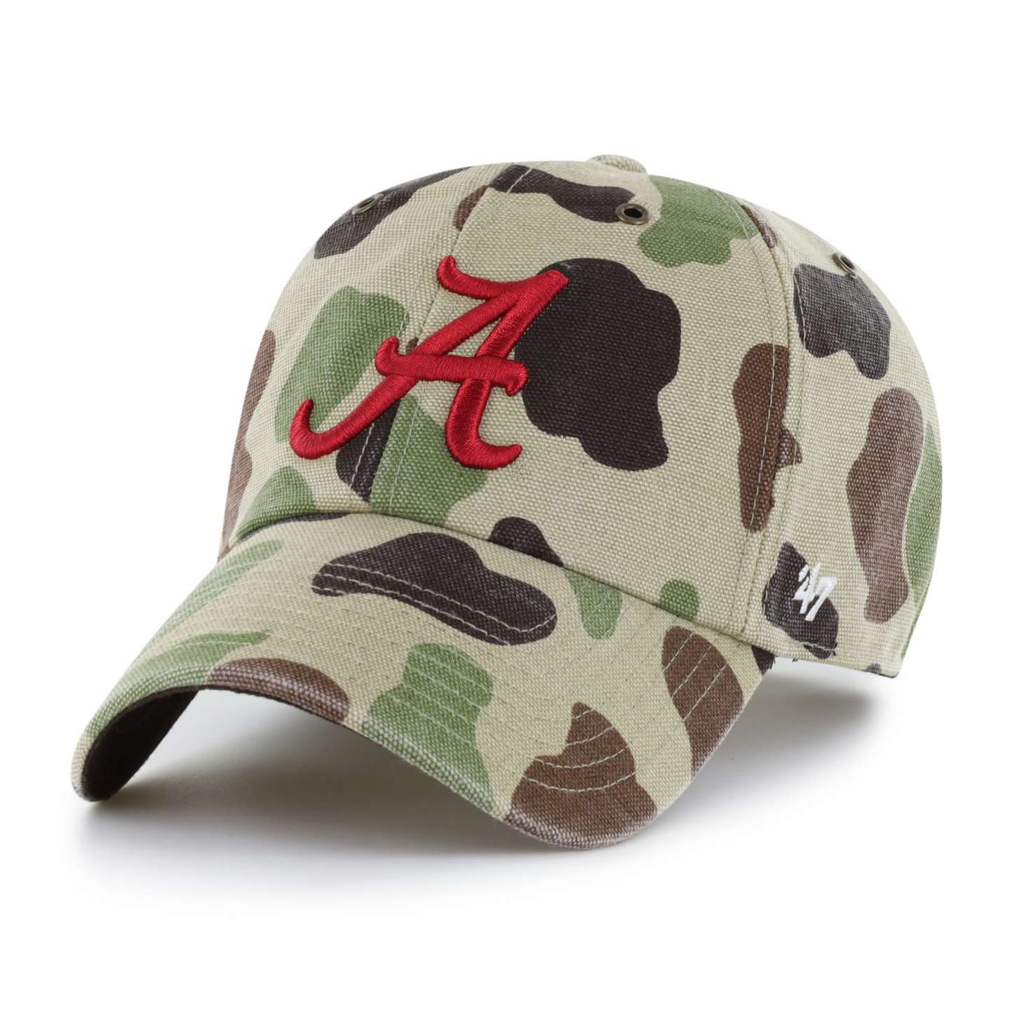 Бейсболка '47 Alabama Crimson Tide Camo Clean Up для Carhartt, цвет: Камуфляжный — фото 1