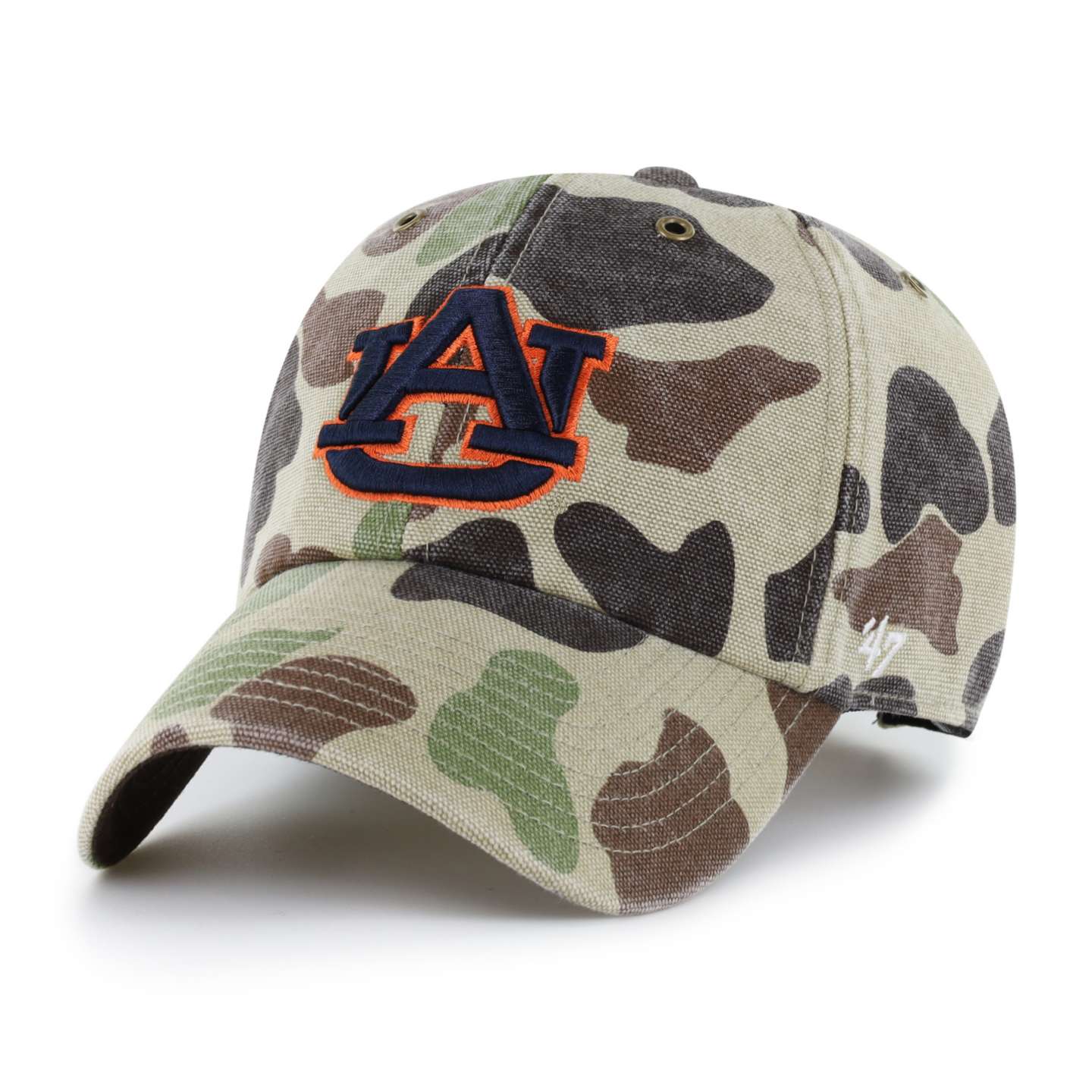 Бейсболка '47 Auburn Tigers Camo Clean Up для Carhartt, цвет: Камуфляжный — фото 1