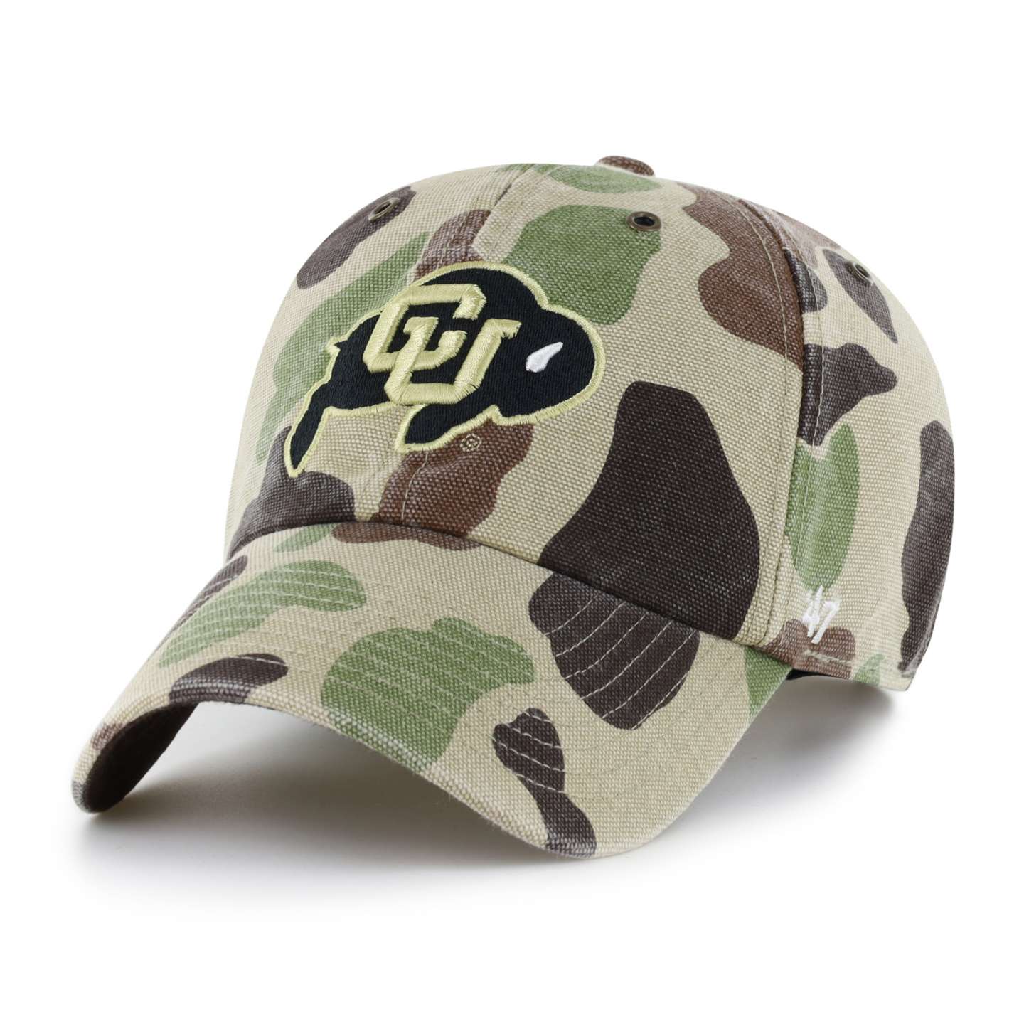 Бейсболка '47 Colorado Buffaloes Camo Clean Up для Carhartt, цвет: Камуфляжный — фото 1