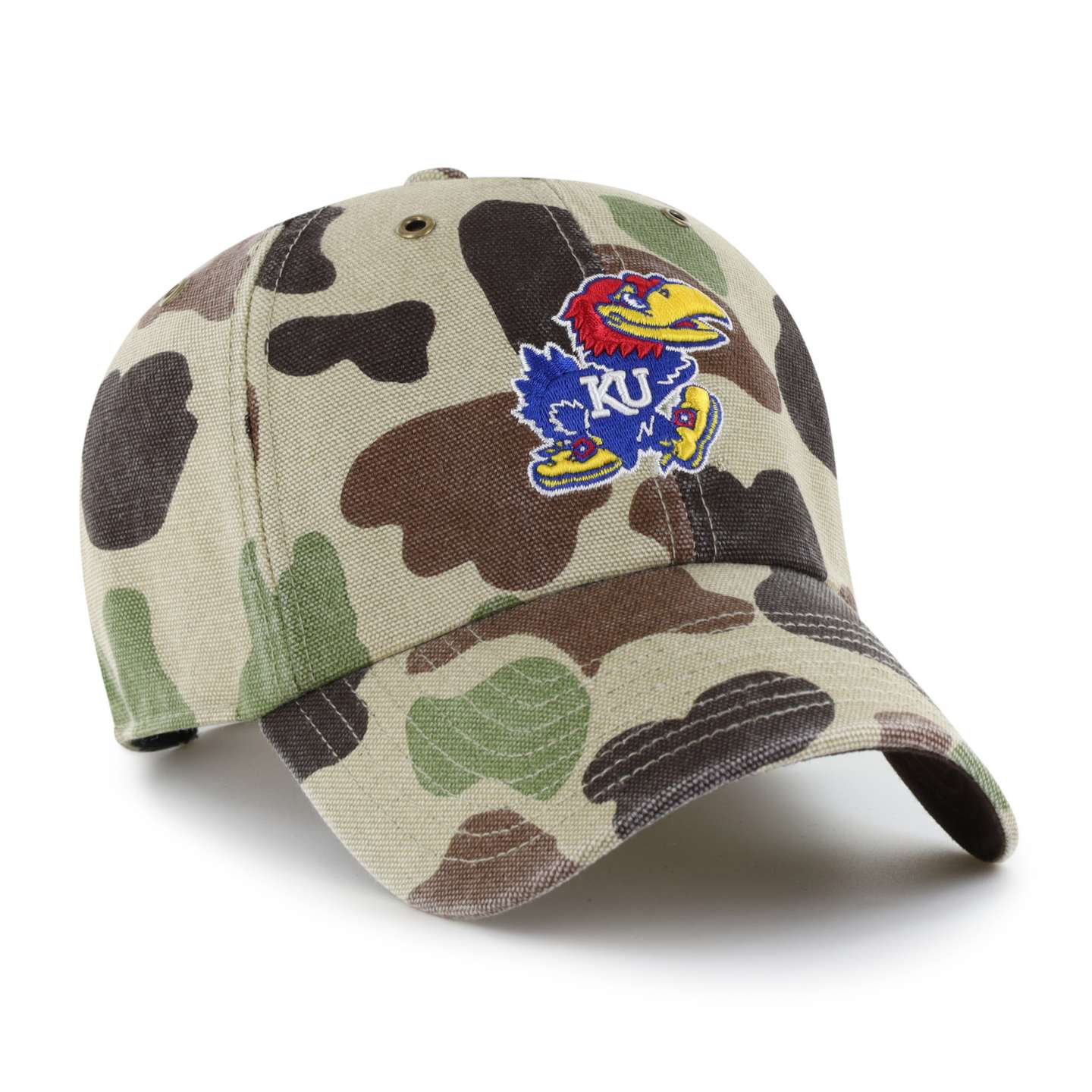 Мужская бейсболка '47 Kansas Jayhawks Camo Clean Up для Carhartt, цвет: Камуфляжный — фото 4