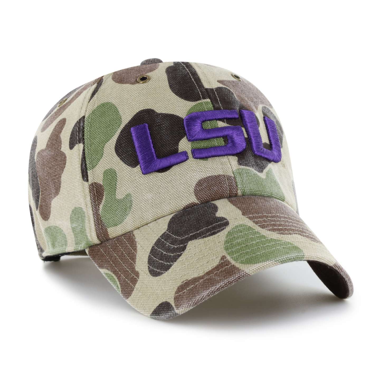 Мужская бейсболка '47 Louisiana State Tigers Camo Clean Up для Carhartt, цвет: Камуфляжный — фото 4