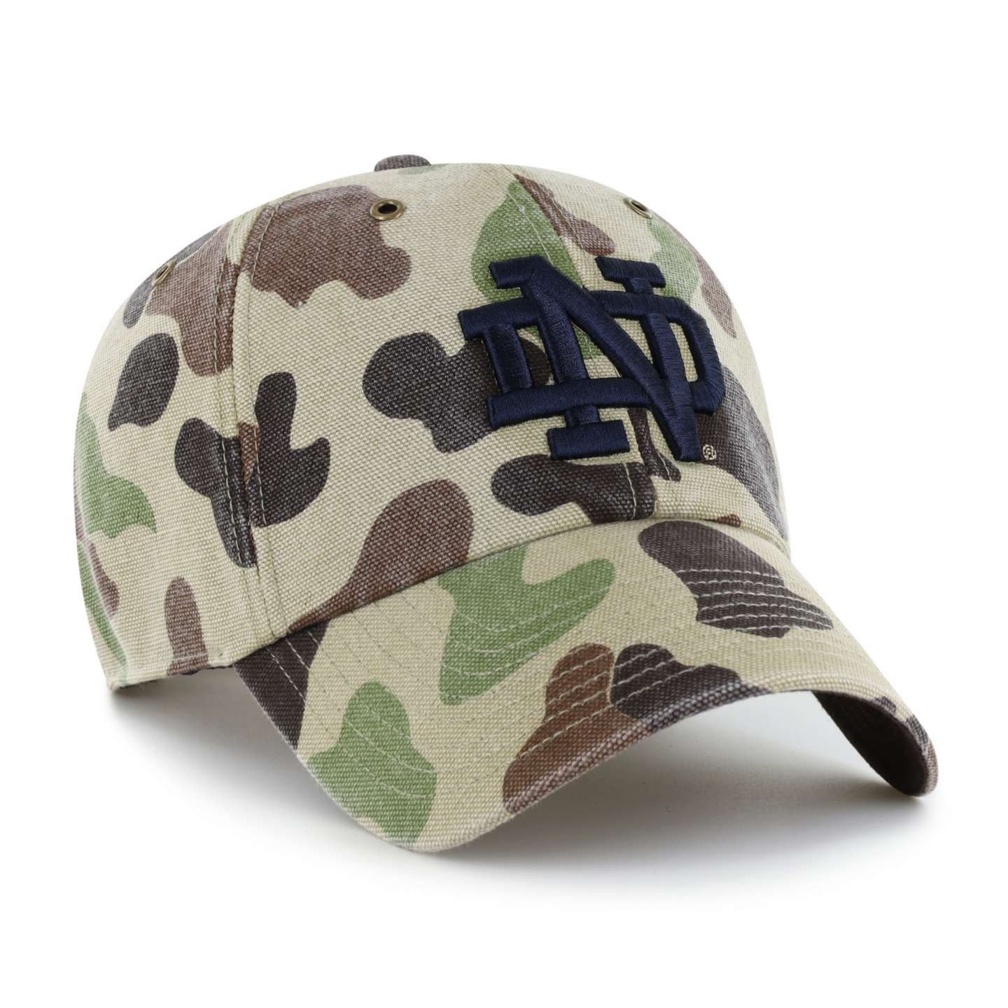 Мужская бейсболка '47 Notre Dame Fighting Irish Camo Clean Up для Carhartt, цвет: Камуфляжный — фото 4