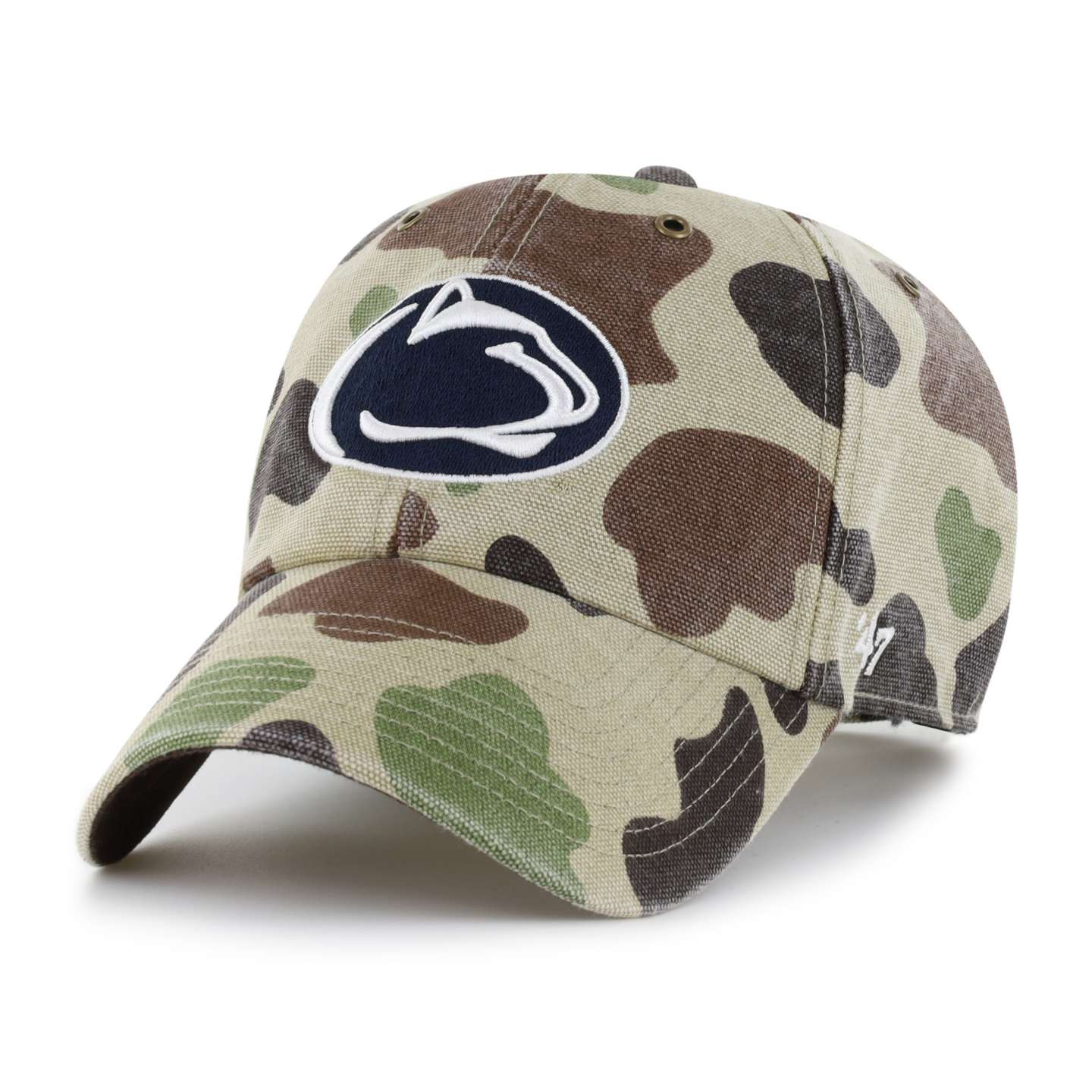 Мужская бейсболка '47 Penn State Nittany Lions Camo Clean Up для Carhartt, цвет: Камуфляжный — фото 1
