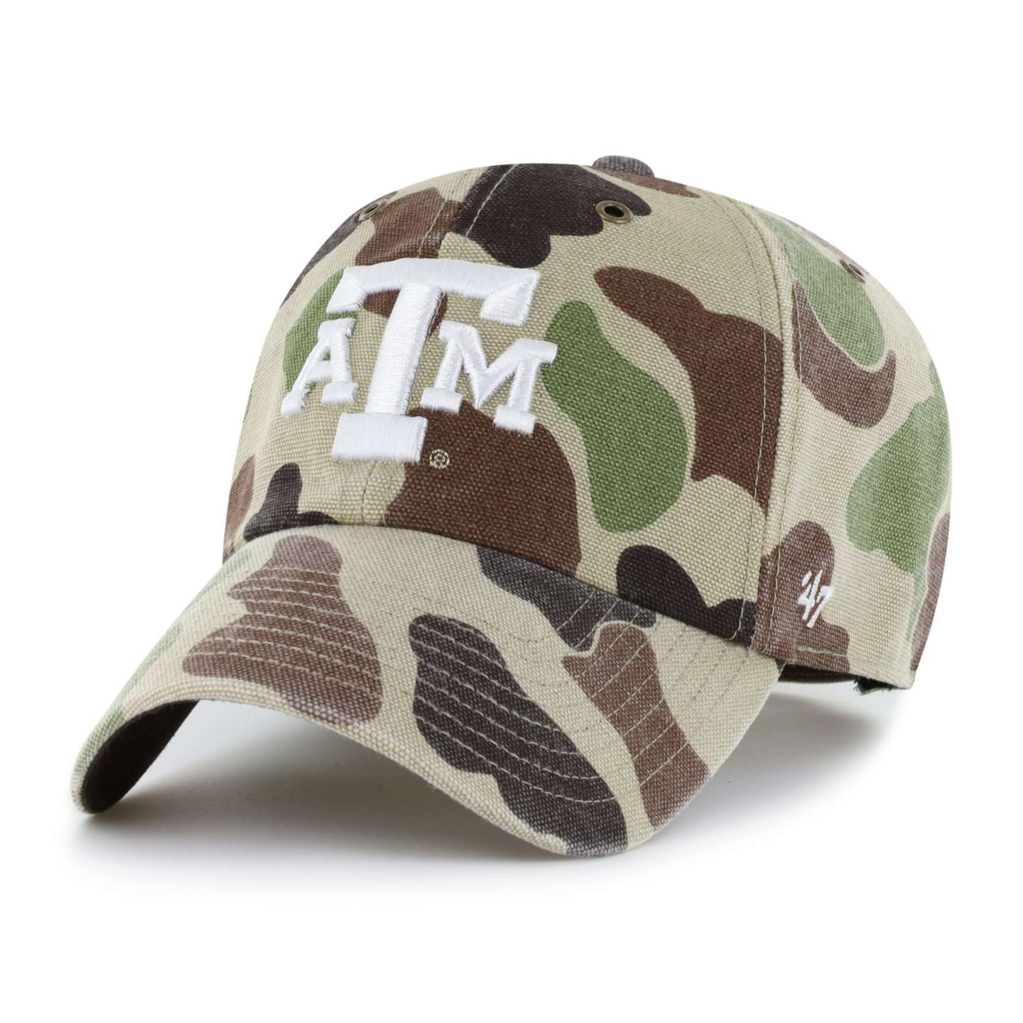 Мужская бейсболка '47 Texas A&M Aggies Camo Clean Up для Carhartt, цвет: Камуфляжный — фото 1