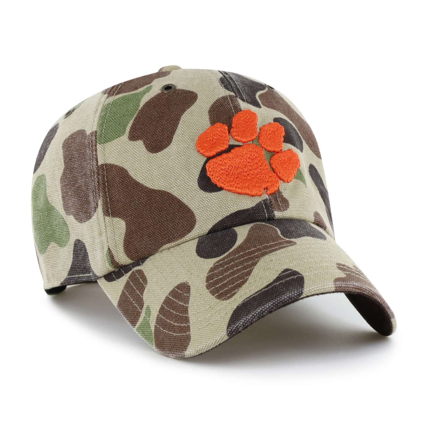 Бейсболка '47 Clemson Tigers Camo Clean Up для Carhartt, цвет: Камуфляжный — фото 4