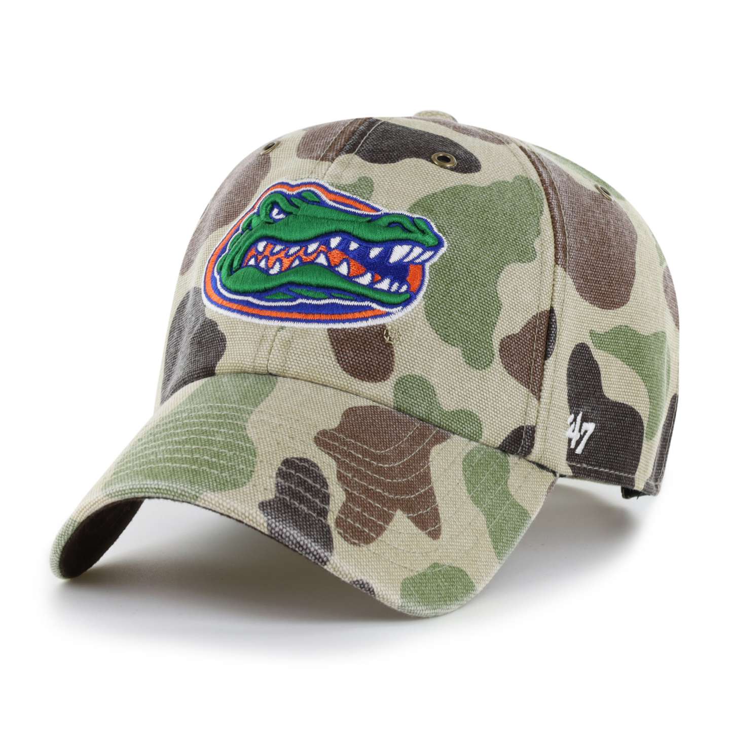 Мужская бейсболка '47 Florida Gators Camo Clean Up для Carhartt, цвет: Камуфляжный — фото 1