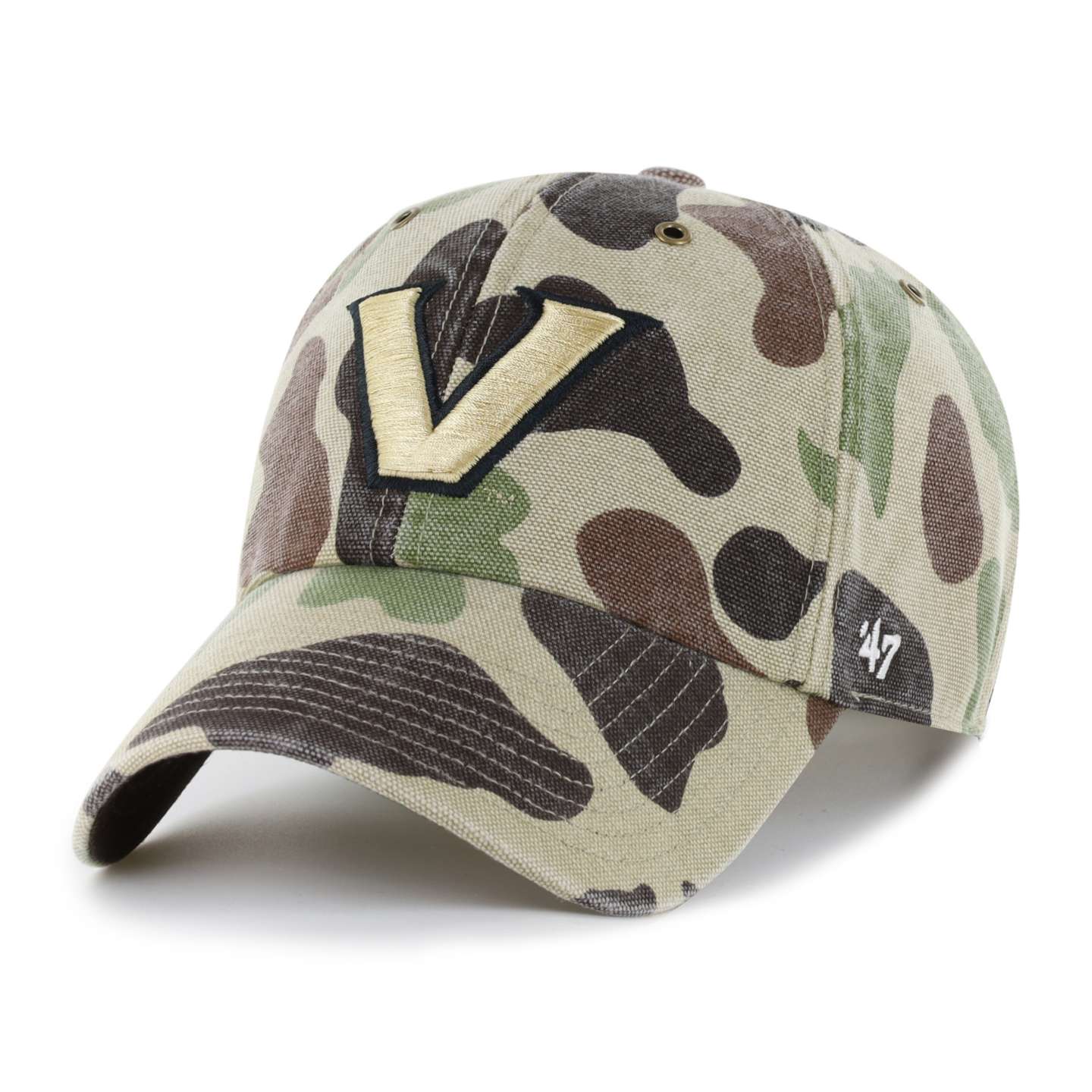 Мужская бейсболка '47 Vanderbilt Commodores Camo Clean Up для Carhartt, цвет: Камуфляжный — фото 1