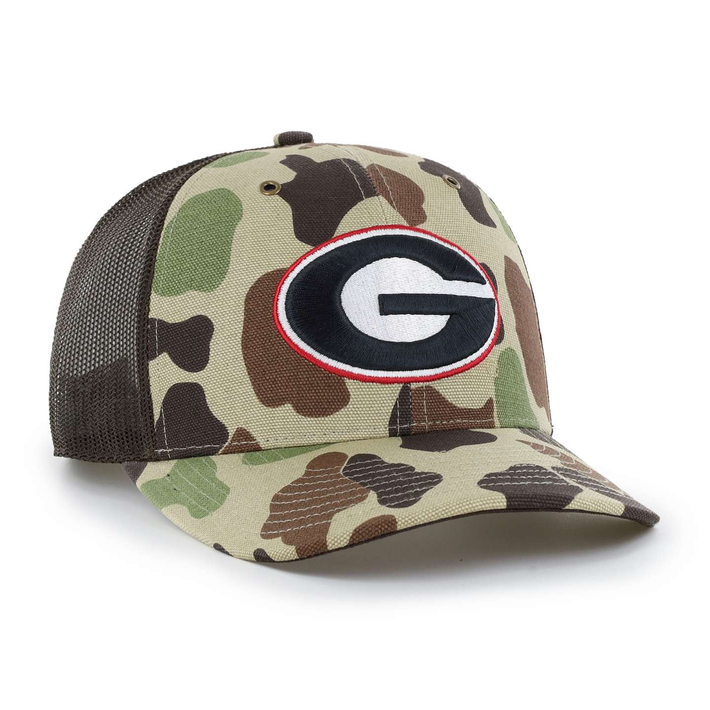 Мужская кепка-тракер '47 Georgia Bulldogs Camo Trucker для Carhartt, цвет: Камуфляжный — фото 4