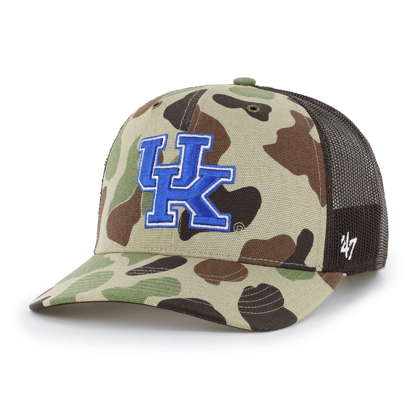 Мужская кепка-тракер '47 Kentucky Wildcats Camo Trucker для Carhartt, цвет: Камуфляжный — фото 1
