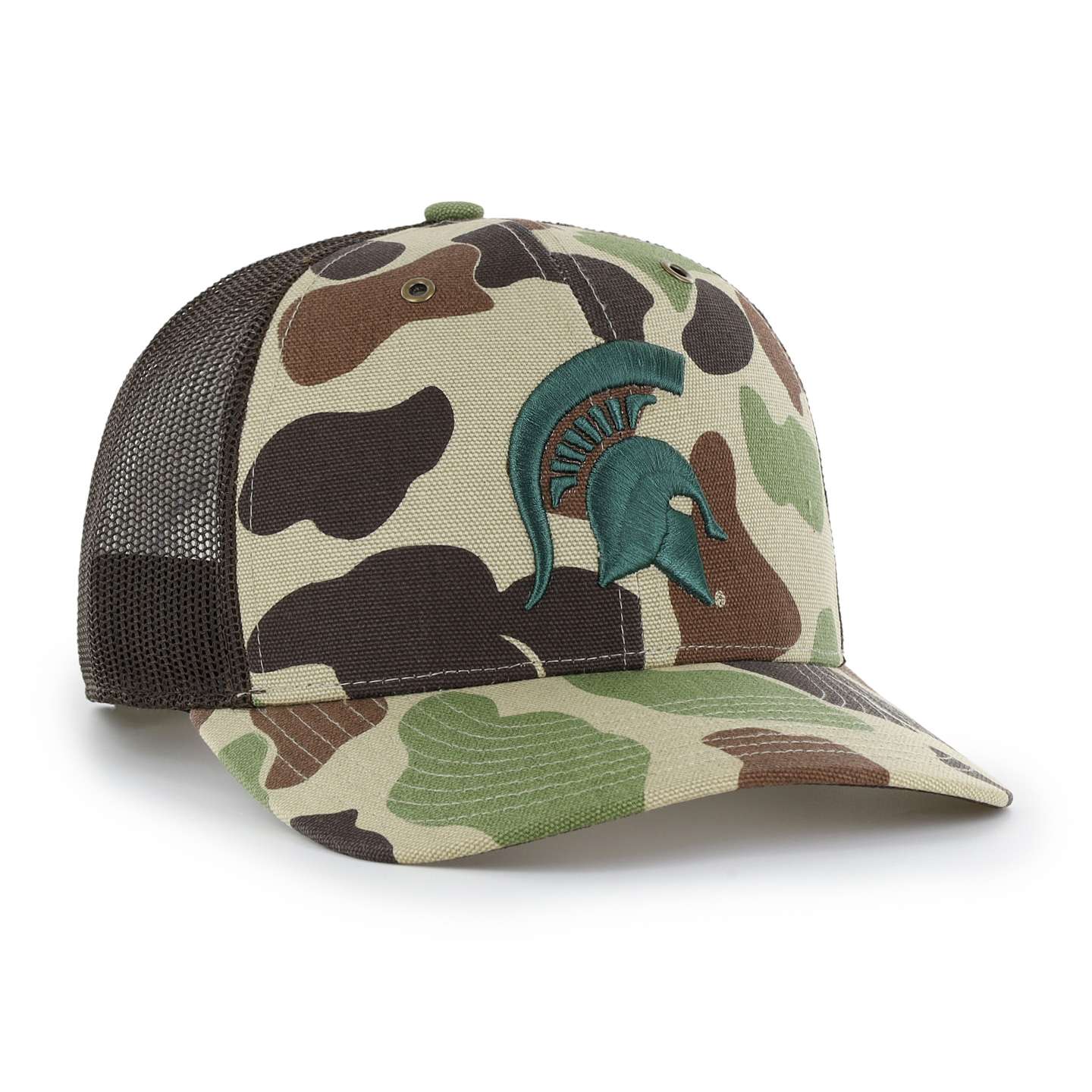 Мужская кепка-тракер '47 Michigan State Spartans Camo Trucker для Carhartt, цвет: Камуфляжный — фото 4