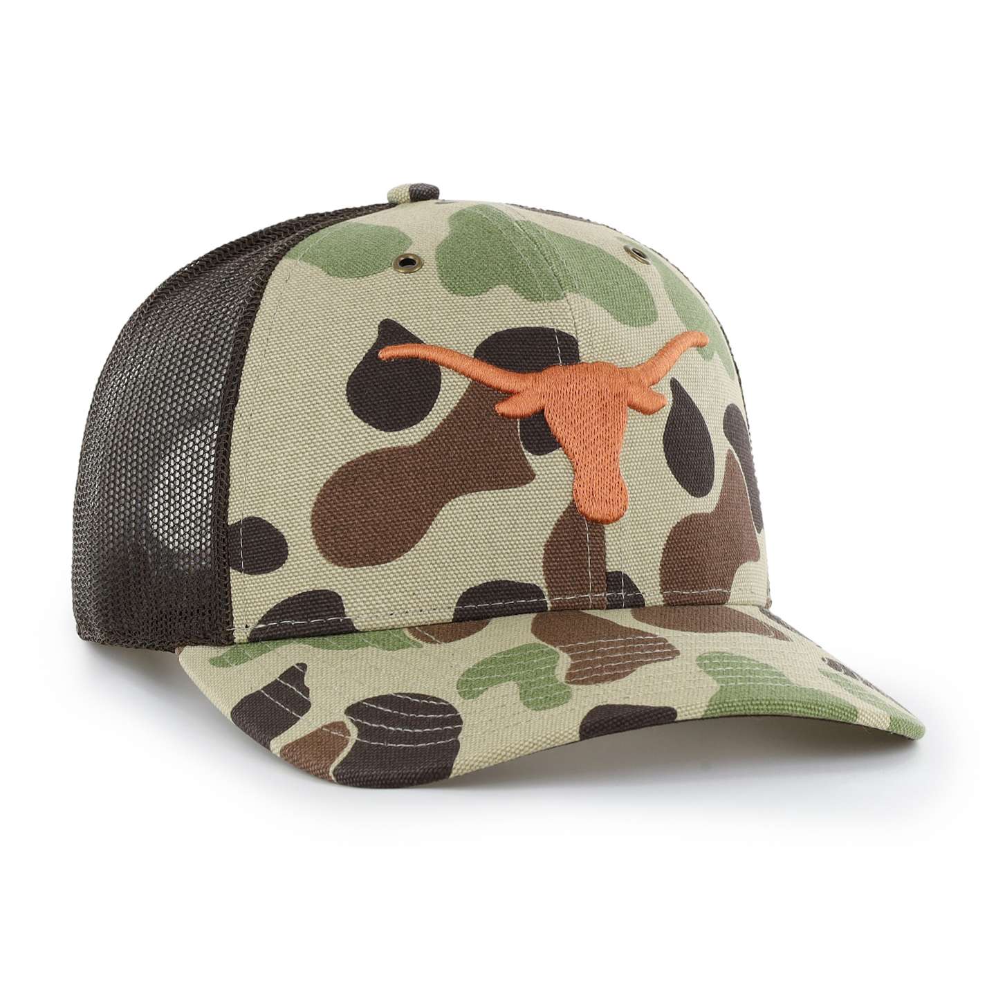 Мужская кепка-тракер '47 Texas Longhorns Camo Trucker для Carhartt, цвет: Камуфляжный — фото 4