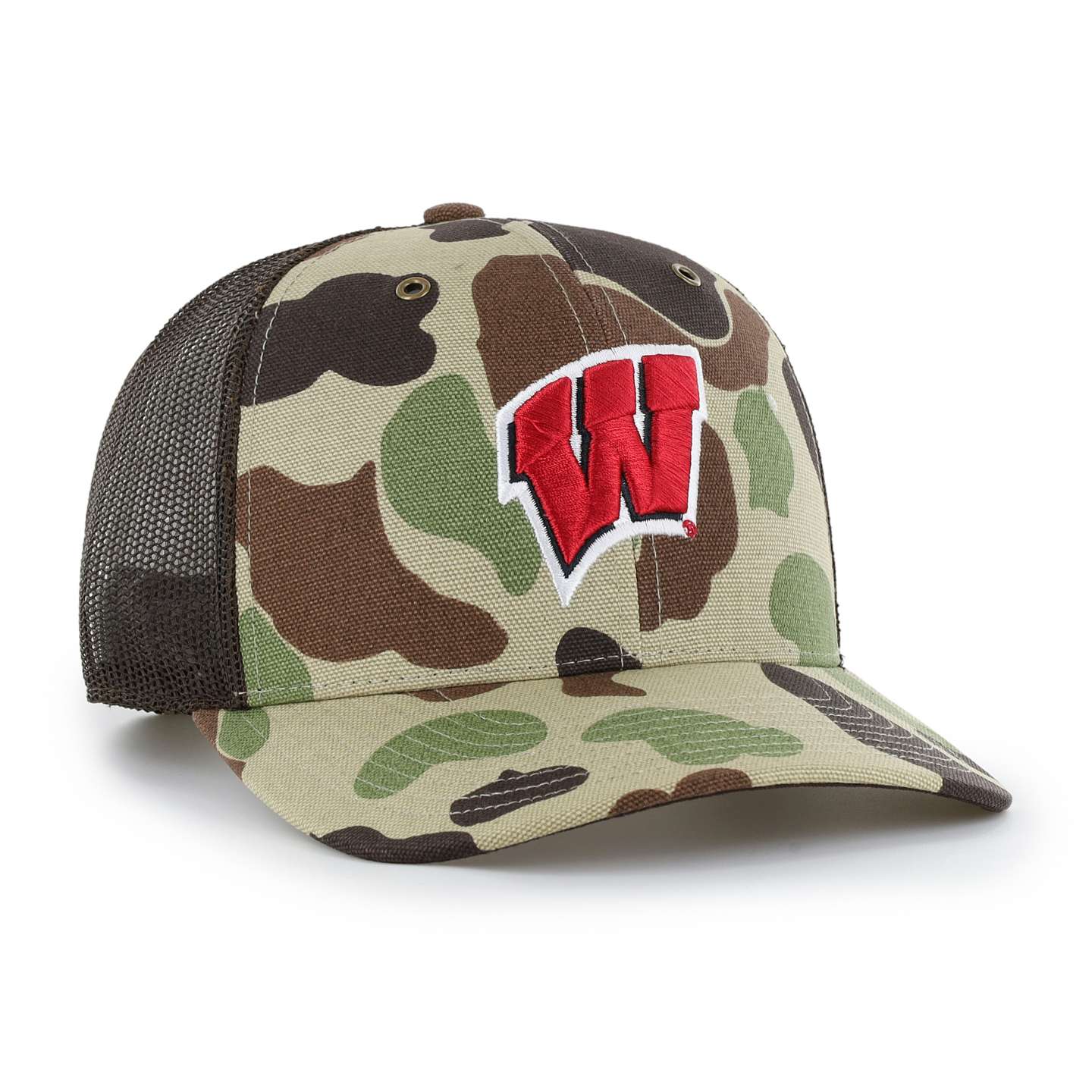 Мужская кепка-тракер '47 Wisconsin Badgers Camo Trucker для Carhartt, цвет: Камуфляжный — фото 4