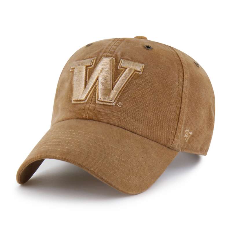 Carhartt  Worn Brown Washington Huskies '47 Dyed Clean Up