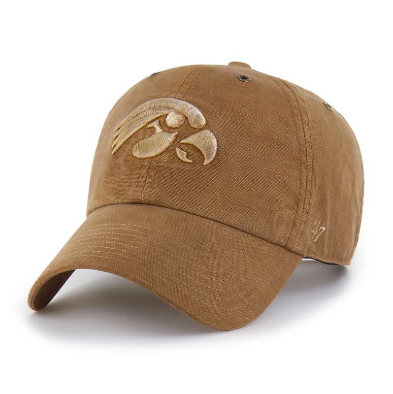 Carhartt  Worn Brown Iowa Hawkeyes '47 Dyed Clean Up