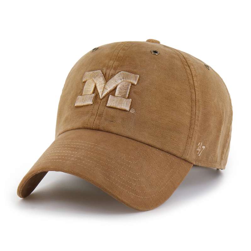 Carhartt  Worn Brown Michigan Wolverines '47 Dyed Clean Up
