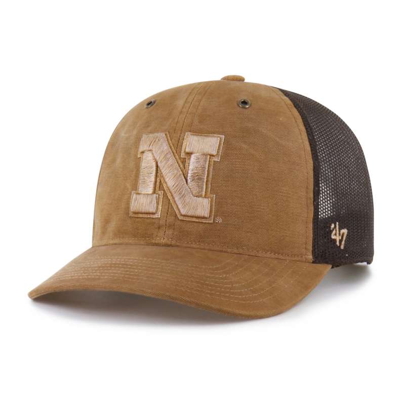 Carhartt  Worn Brown Nebraska Cornhuskers '47 Dyed Trucker Relaxed Fit