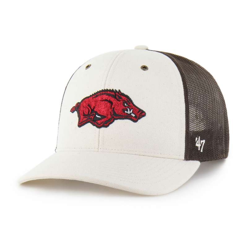 Carhartt  Natural Arkansas Razorbacks '47 Undyed Trucker