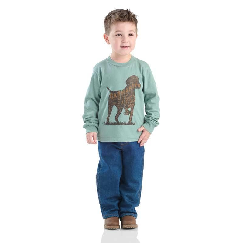 Boys' 2-Piece Long Sleeve Bodysuit & Canvas Overall Set (Baby)