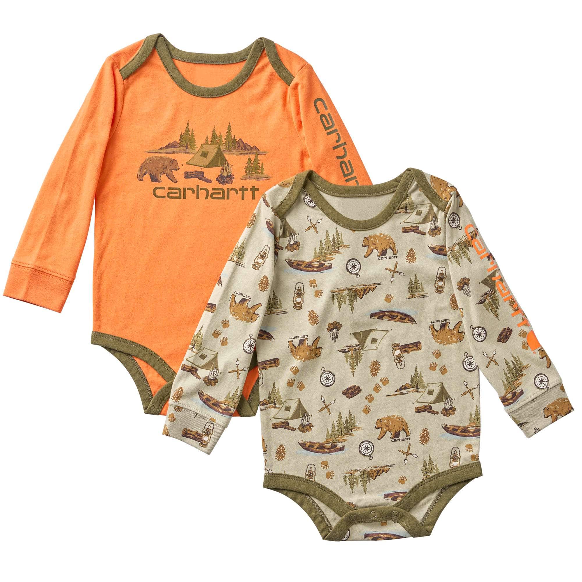 Carhartt Boys' 2-Piece Long Sleeve Outdoor Bodysuits Set (Baby)