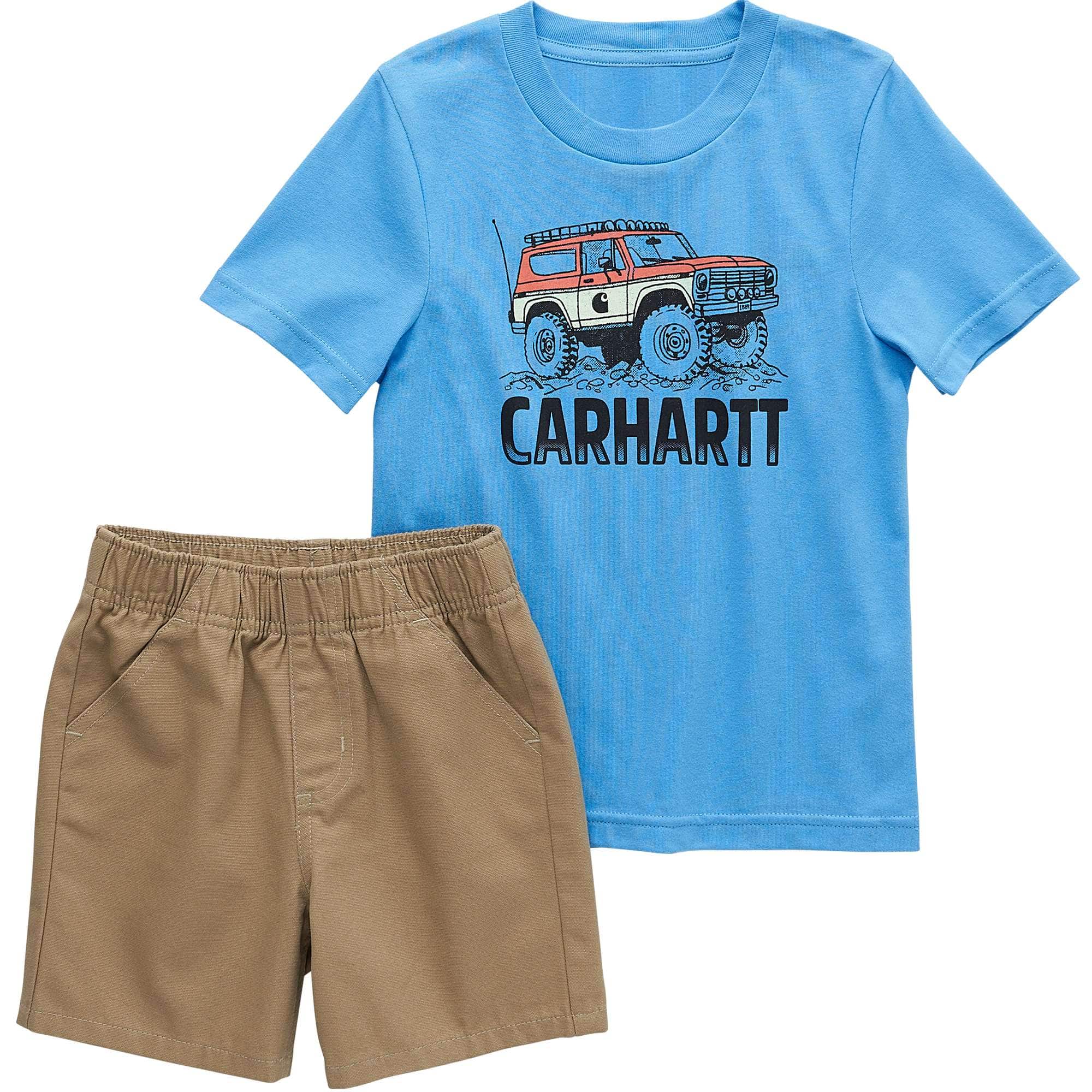 Carhartt Boys' Off-Road Tee and Canvas Short Set (Toddler)