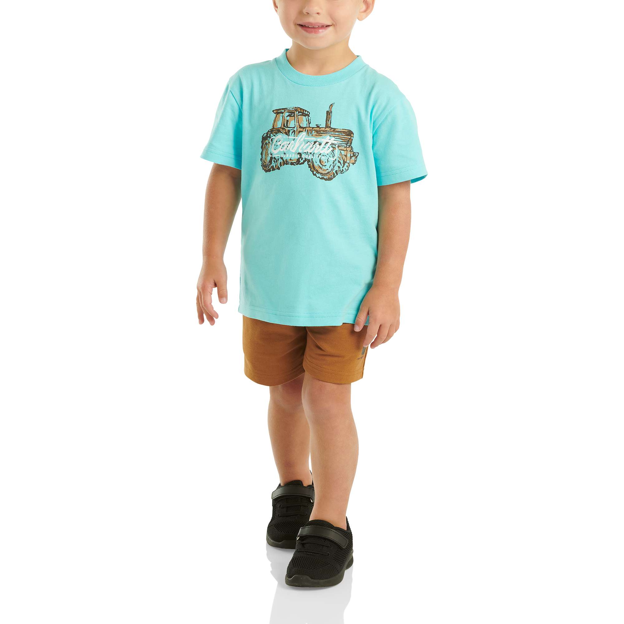 Carhartt Boys' Two-Piece Short-Sleeve T-Shirt & French Terry Shorts Set (Toddler)