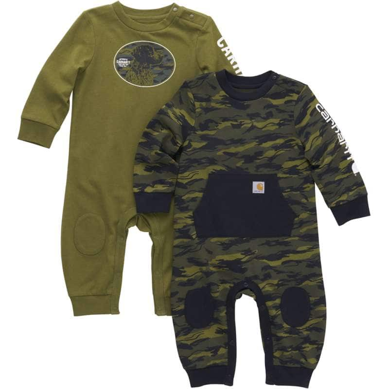 Carhartt  Green Camo Boys' Long-Sleeve Camo Coverall 2pc Set (Infant)