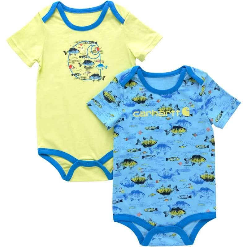 Carhartt  Fresh Water Boys' 2-Piece Short Sleeve Fishing Bodysuit Set (Infant)