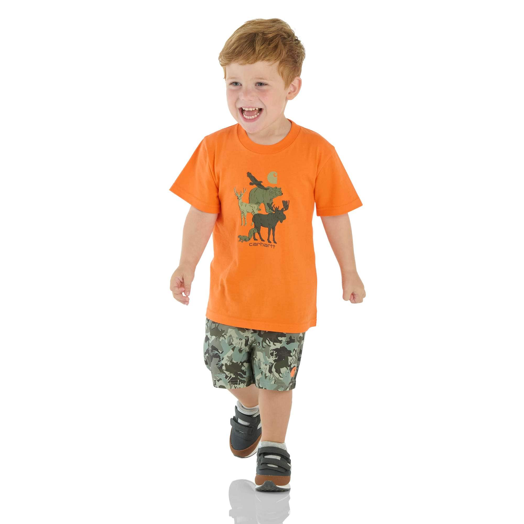 Additional thumbnail 1 of Boys' 2-Piece Short Sleeve T-Shirt & Woven Camo Short Set (Toddler)