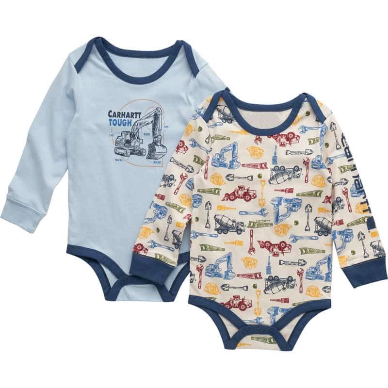 Boys' 2-Piece Long Sleeve Bodysuit & Canvas Overall Set (Baby)