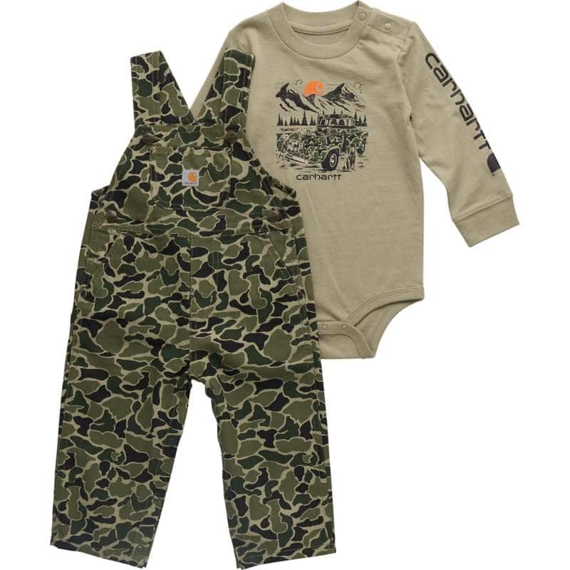 Boys' 3-Piece Long Sleeve T-Shirt, Fleece Jacket & Fleece Camo Pant Set (Baby)