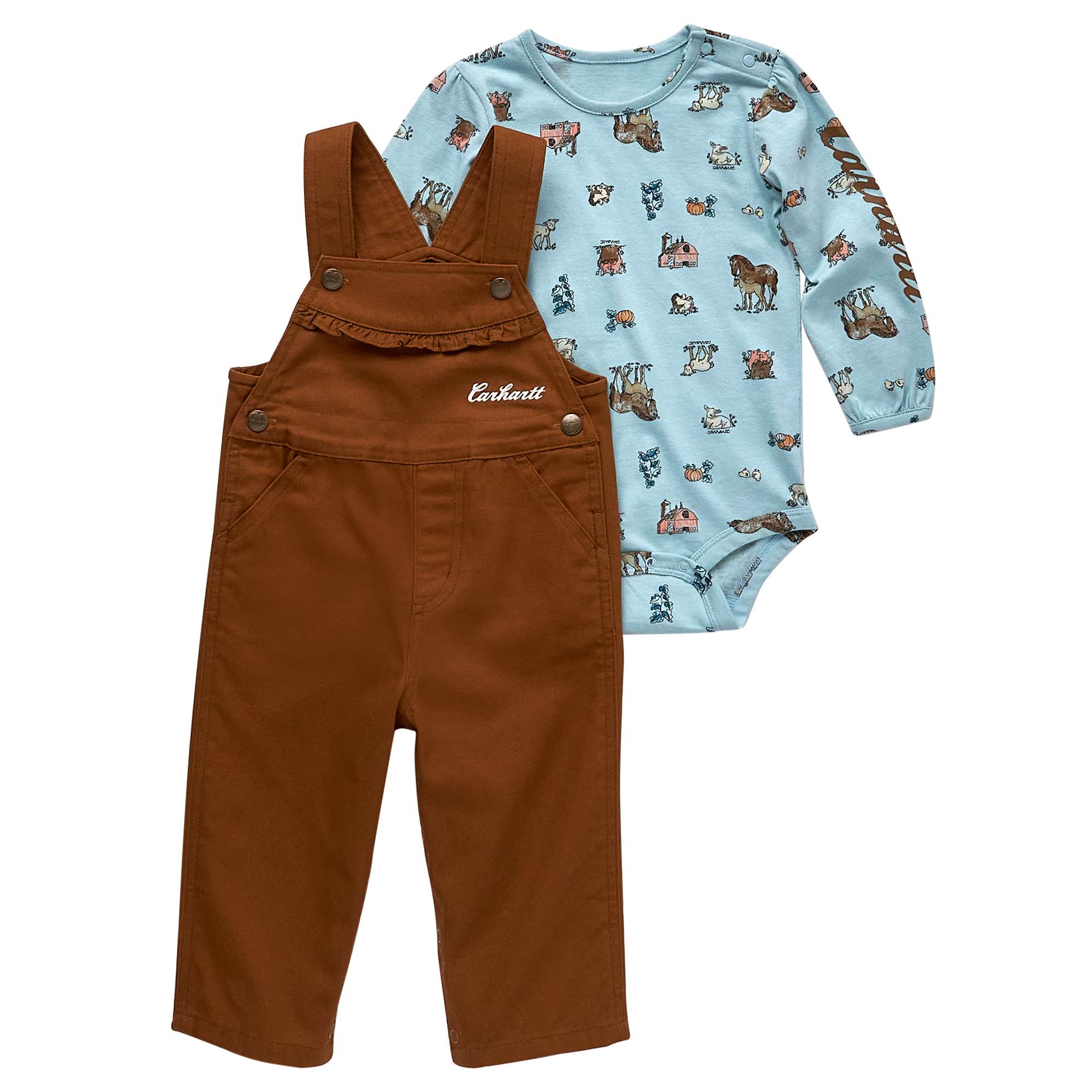 Carhartt Infant Bodysuit Onesies (2-Piece Set) - Celestial Blue