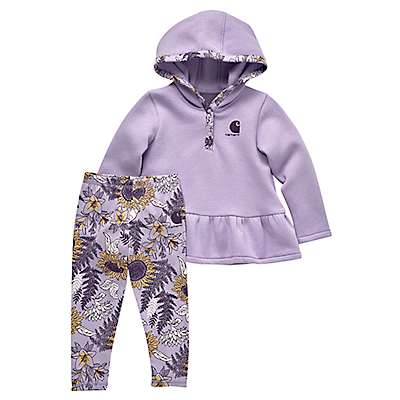 Carhartt Infant girl Lavender Girls' Long-Sleeve Sweatshirt & Printed Leggings Set (Infant)