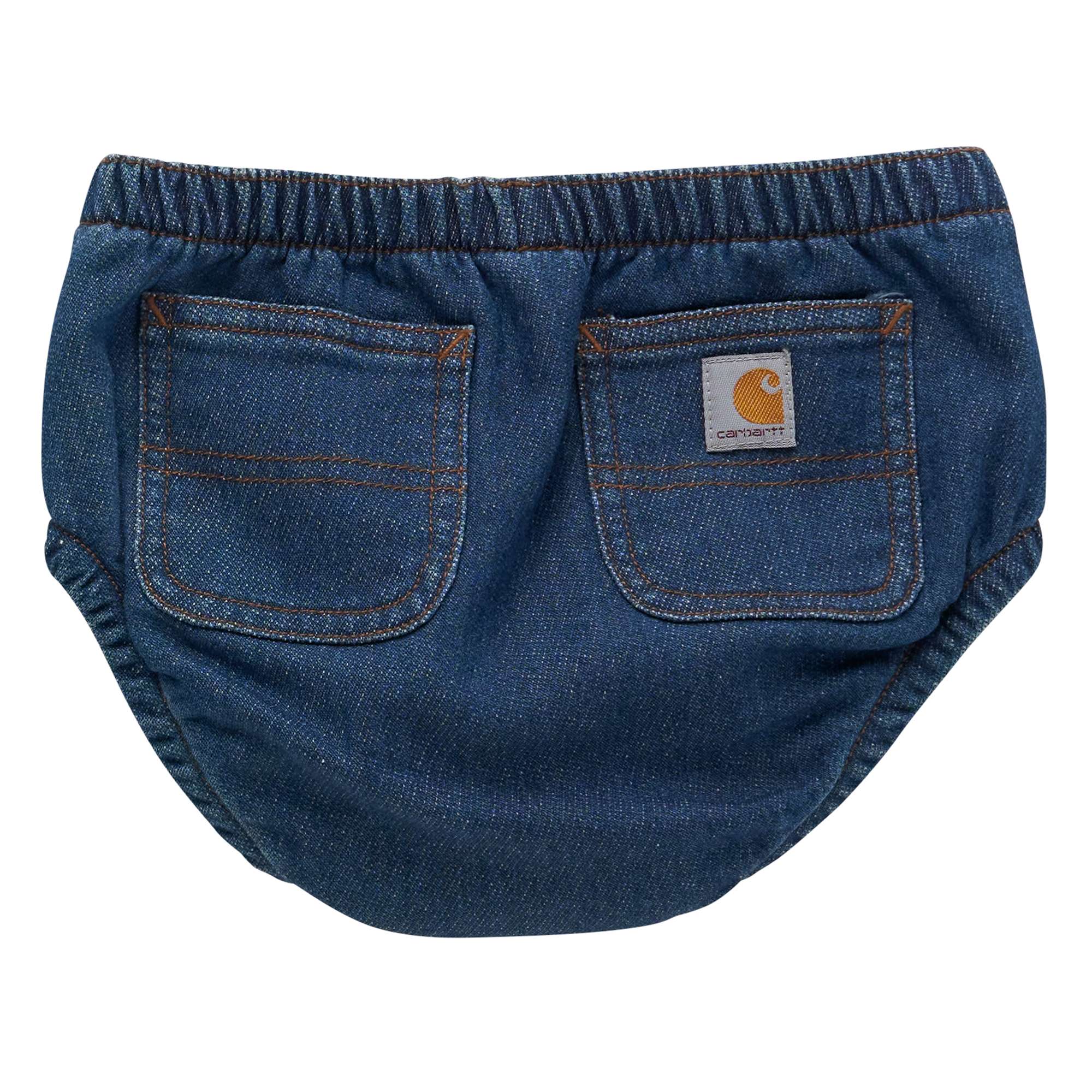 Girls' Rugged Flex® Denim Diaper Cover (Infant)