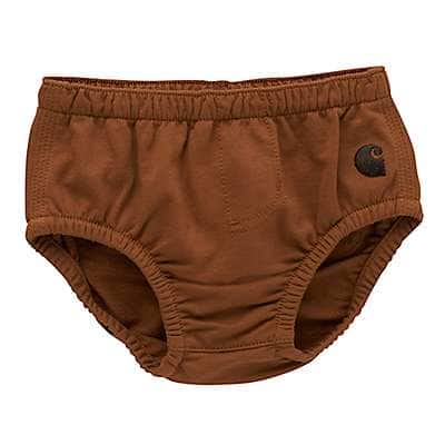 Carhartt Infant girl,infant boy Carhartt Brown Kids' French Terry Diaper Cover (Infant)