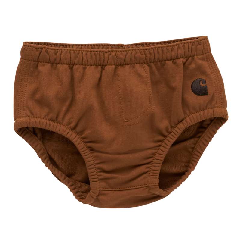 Carhartt  Carhartt Brown Kids' French Terry Diaper Cover (Infant)