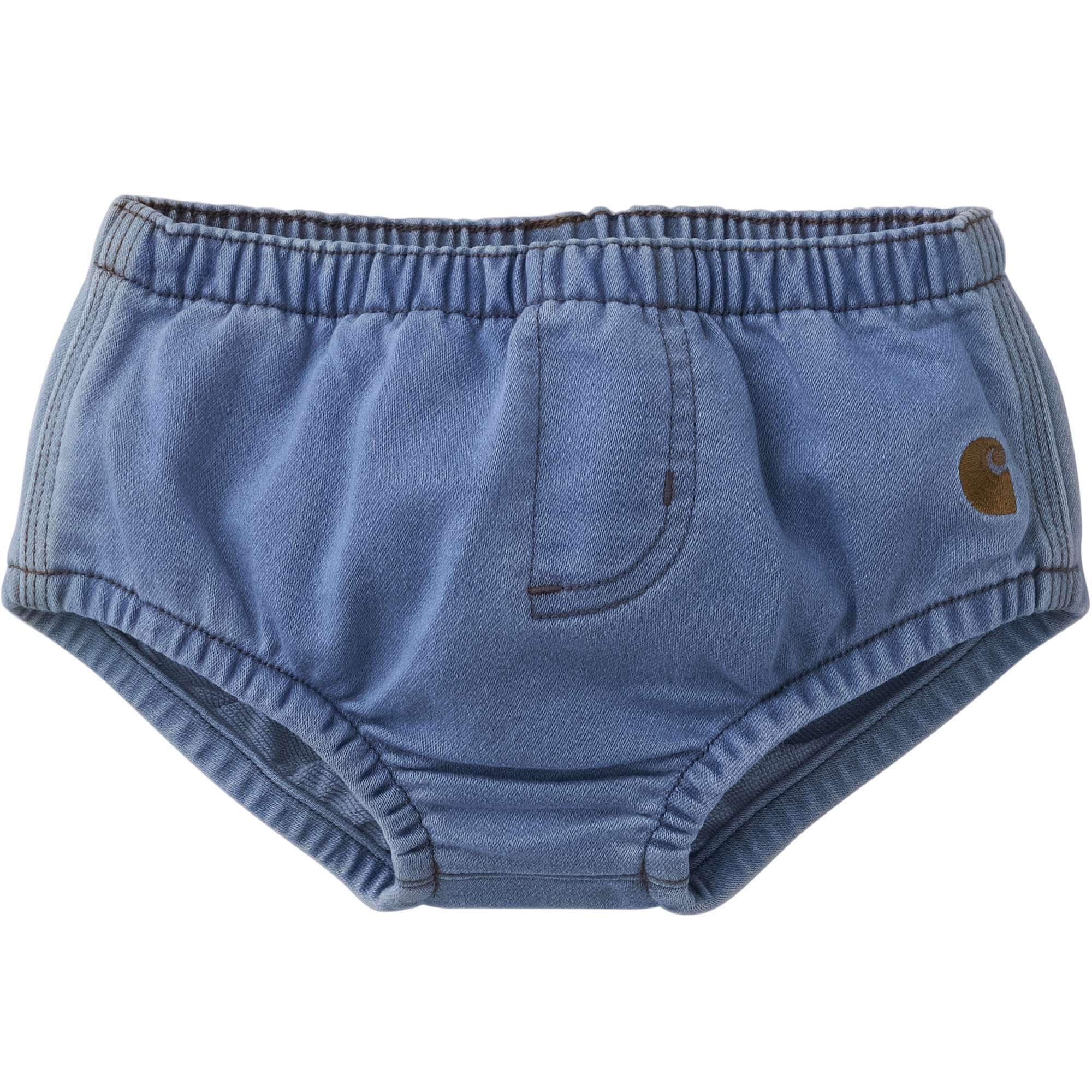 Carhartt Kids' Elastic Waistband Rugged Flex™ Denim Diaper Cover (Baby)
