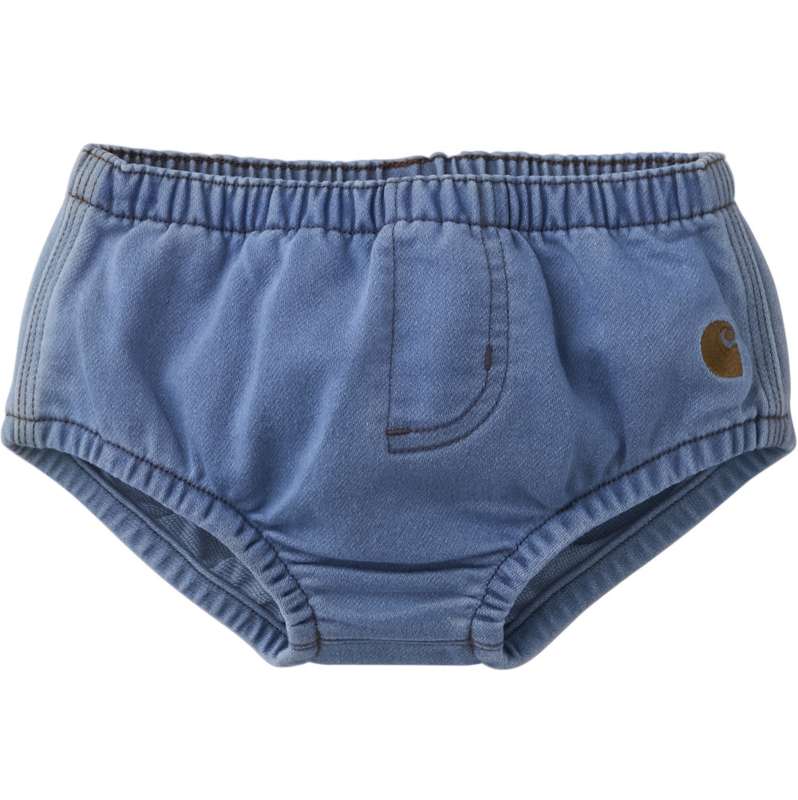 Carhartt  Pastel Turquoise Kids' Elastic Waistband Rugged Flex™ Denim Diaper Cover (Baby)