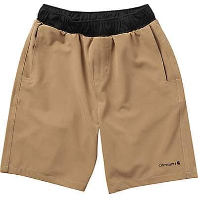 Carhartt Boys' Dark Khaki Boys' Rugged Flex® Loose Fit Ripstop Work Shorts