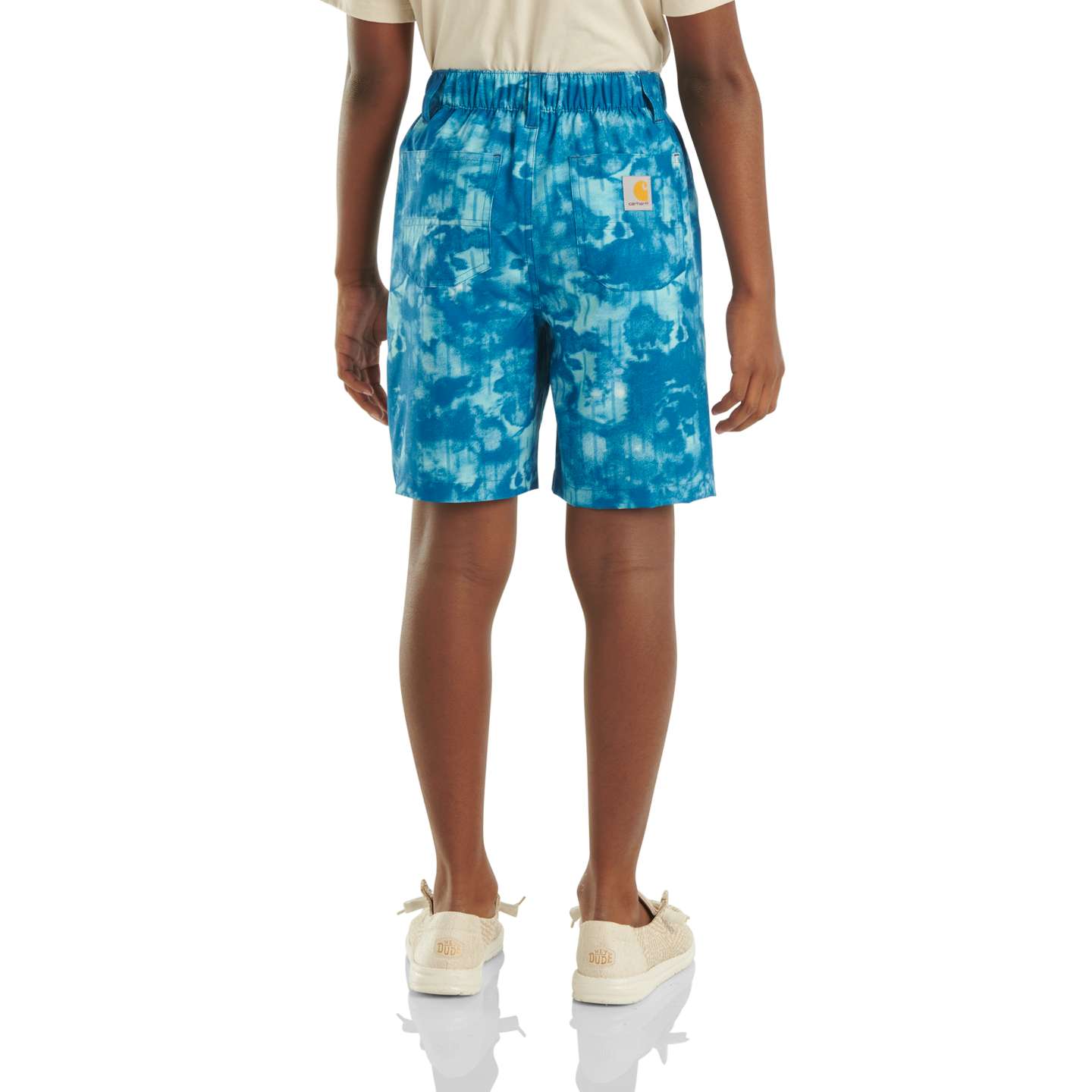 Шорты Carhartt Elastic Waistband LWD для мальчиков, цвет: Deep Lagoon — фото 2