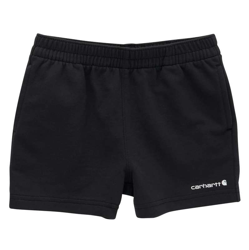 Carhartt  Black Boys' Elastic Waistband French Terry Work Shorts (Infant/Toddler)