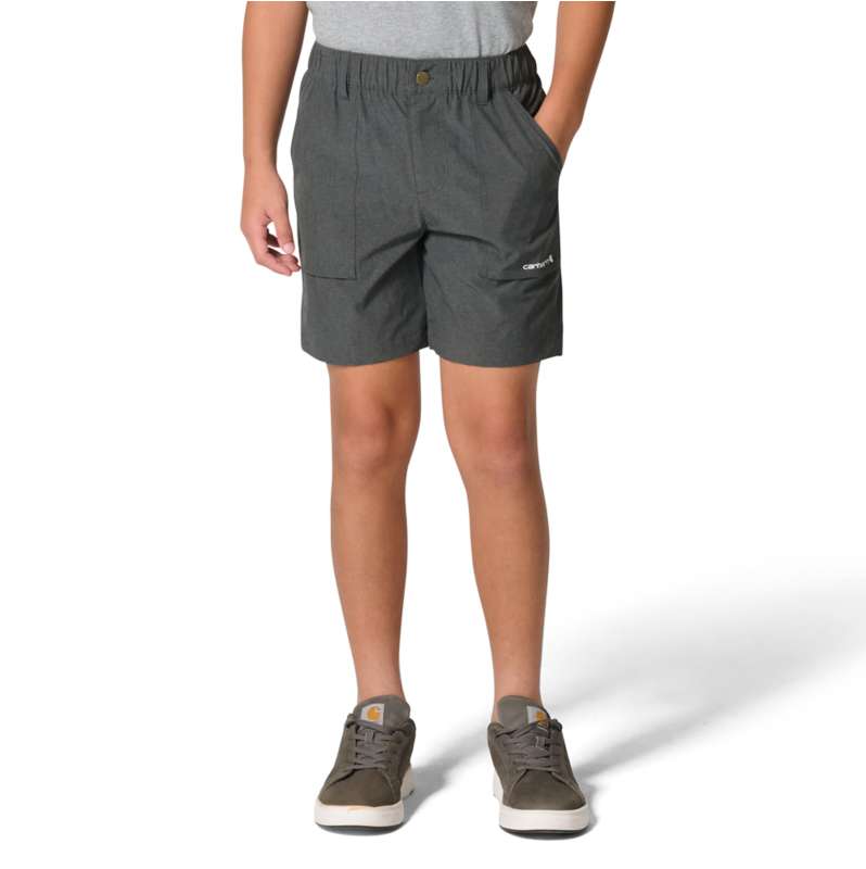 Carhartt  Carbon Heather Boys' Rugged Flex™ Heather Short (Child/Youth)