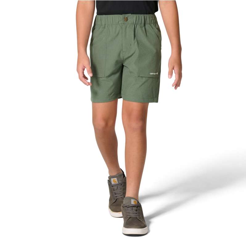 Carhartt  Vintage Green Heather Boys' Rugged Flex™ Heather Short (Child/Youth)