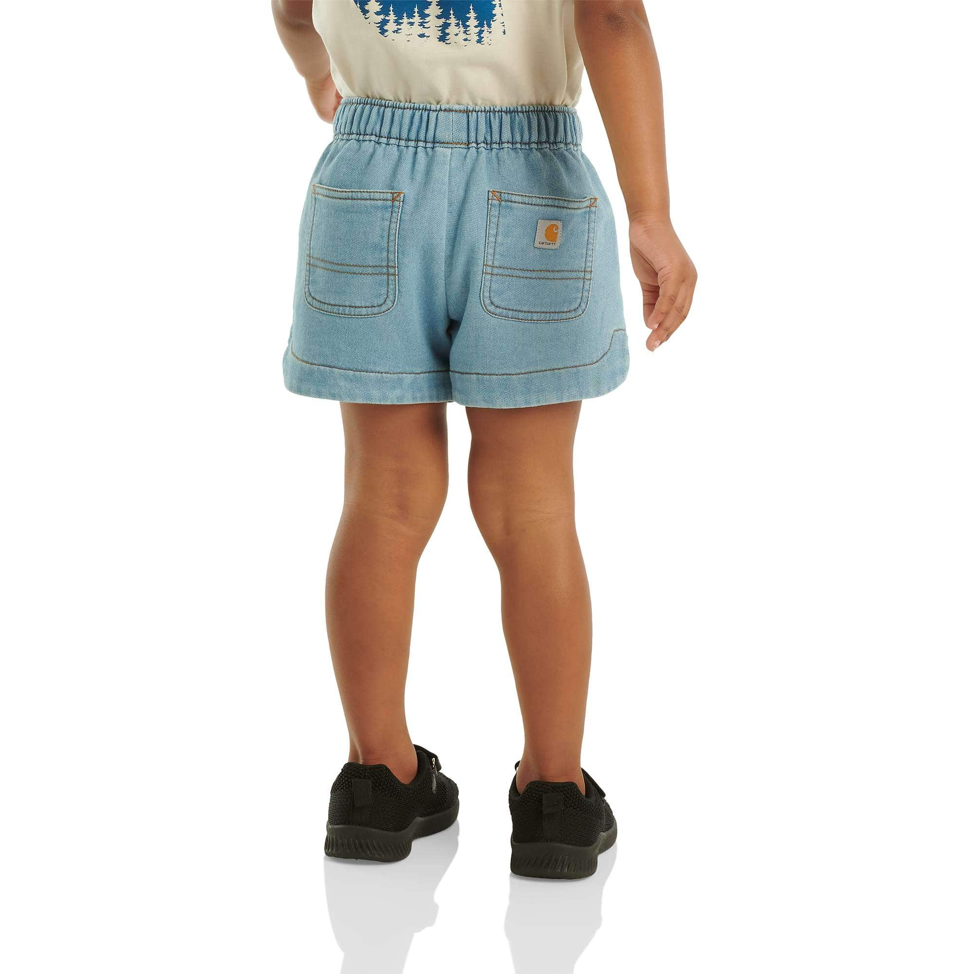 Girls' Elastic Waistband Stretch Denim Shorts (Infant/Toddler)