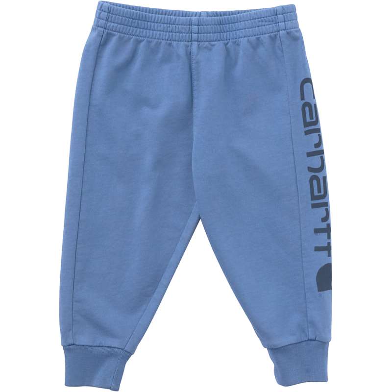 Carhartt  Marlin Heather Boys' Elastic Waistband Re-Engineered Garment Dye Logo Sweatpant (Baby/Toddler)
