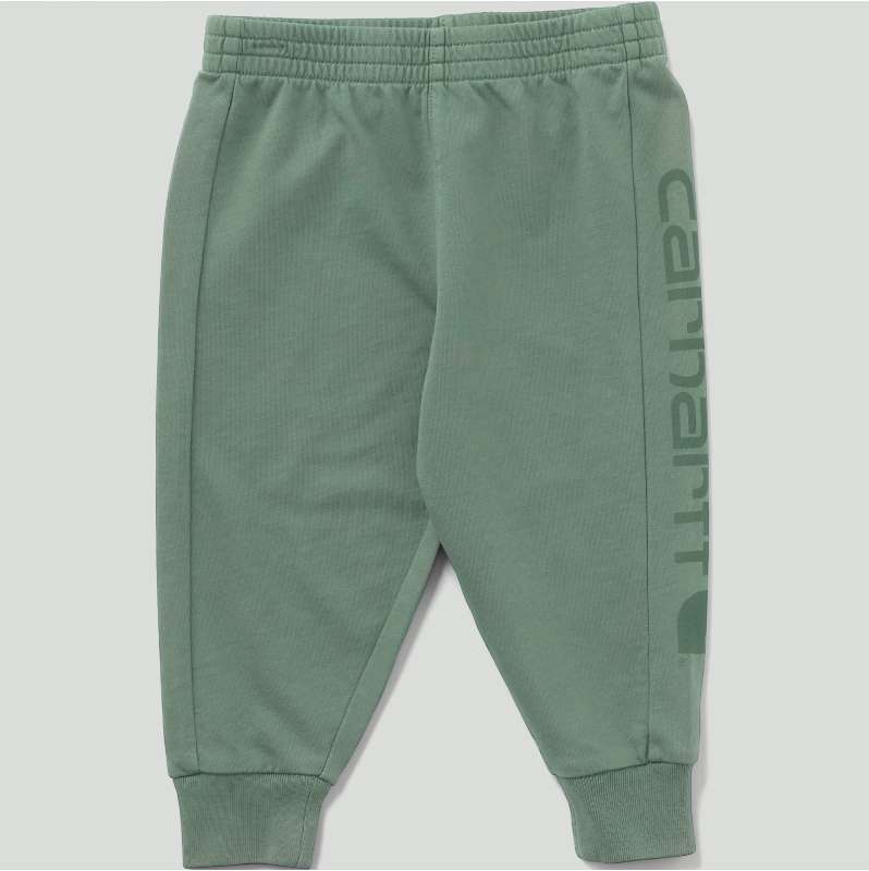 Carhartt  Vintage Green Boys' Elastic Waistband Re-Engineered Garment Dye Logo Sweatpant (Baby/Toddler)