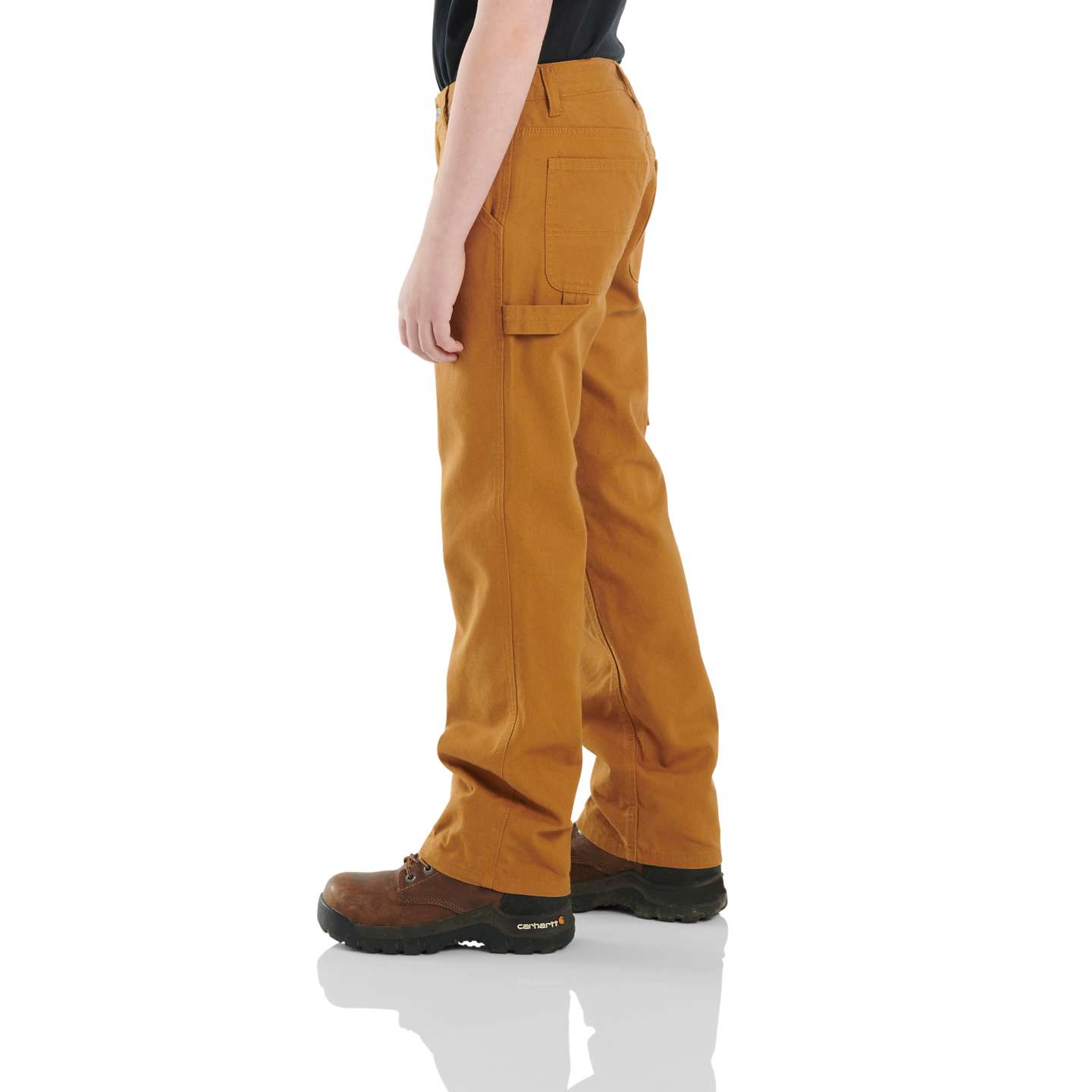 Брюки Carhartt Canvas Dungaree Sizes для мальчиков, цвет: Коричневый — фото 4