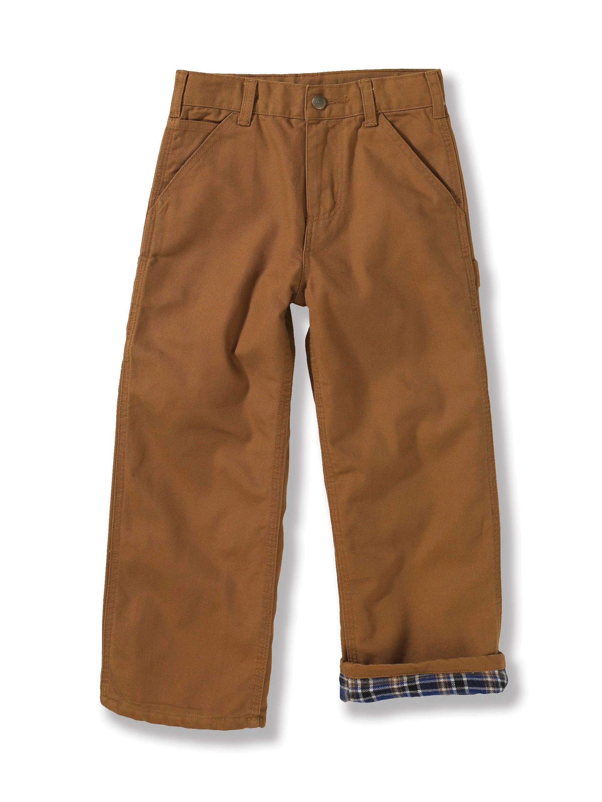 boys flannel lined cargo pants