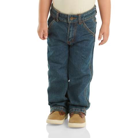 Детские брюки Carhartt Boys' Washed Denim Dungaree (Baby/Toddler)